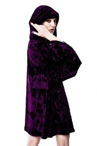 Velvet Witch Hood Dress [VIOLET] Resurrect sold by Killstar