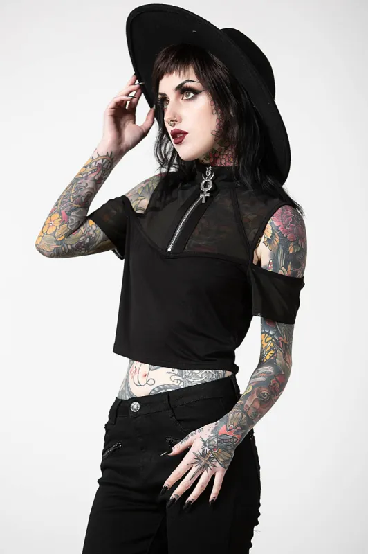 Orb Crop Top sold by Killstar