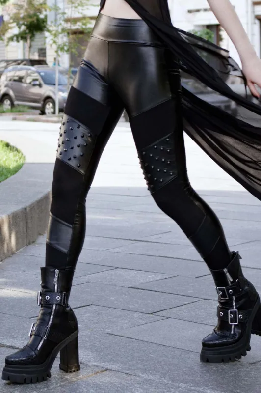 Rock City Leggings Resurrect sold by Killstar