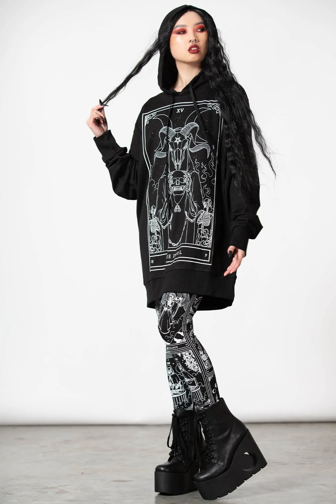 Soul Card Hoodie sold by Killstar product image thumbnail 3