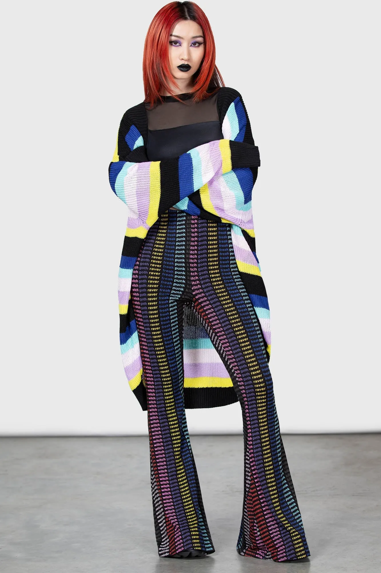 Neon Rainbow Cardigan sold by Killstar product image thumbnail 3