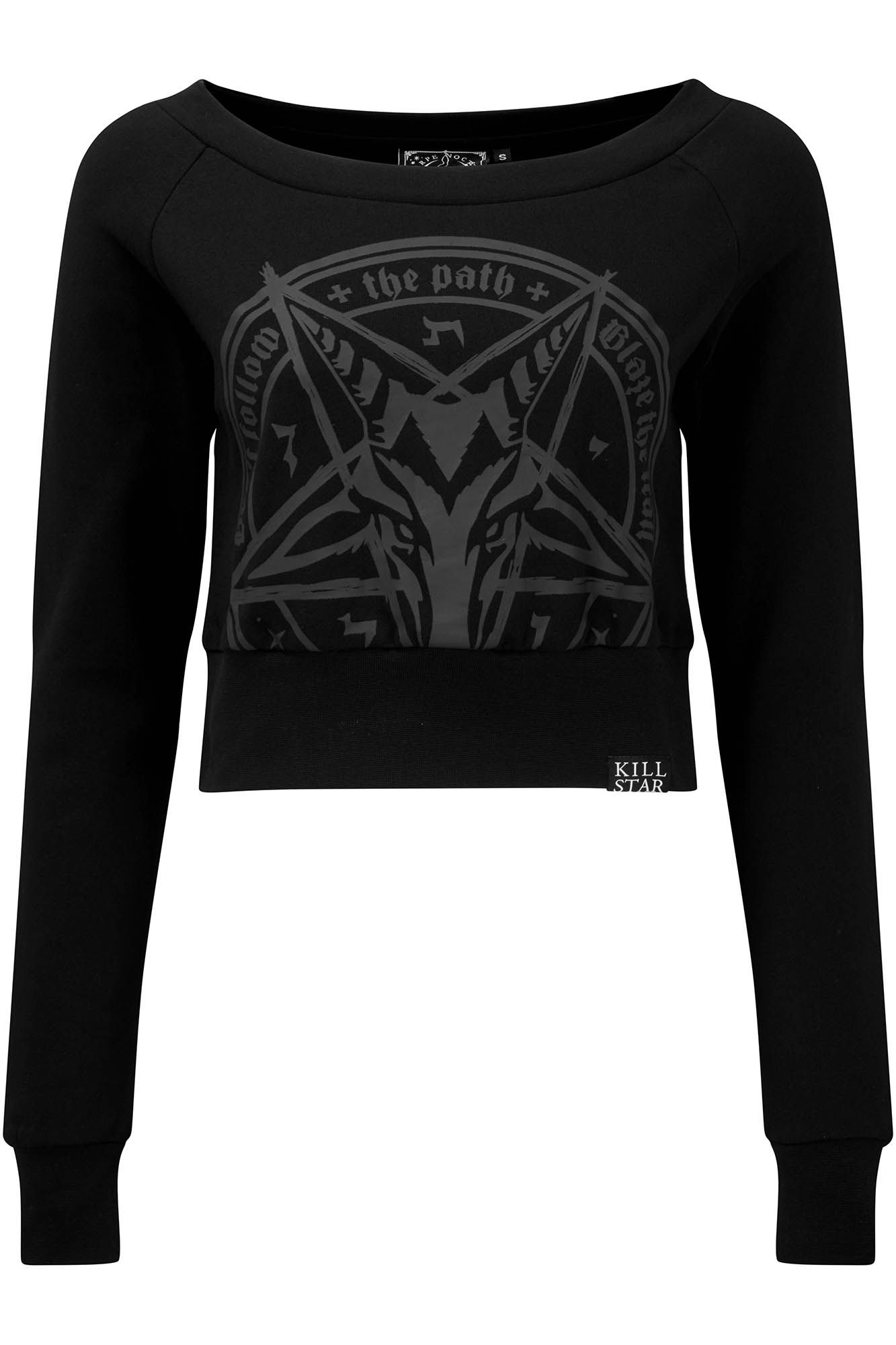 Trailblazer Crop Sweater sold by Killstar product image thumbnail 5