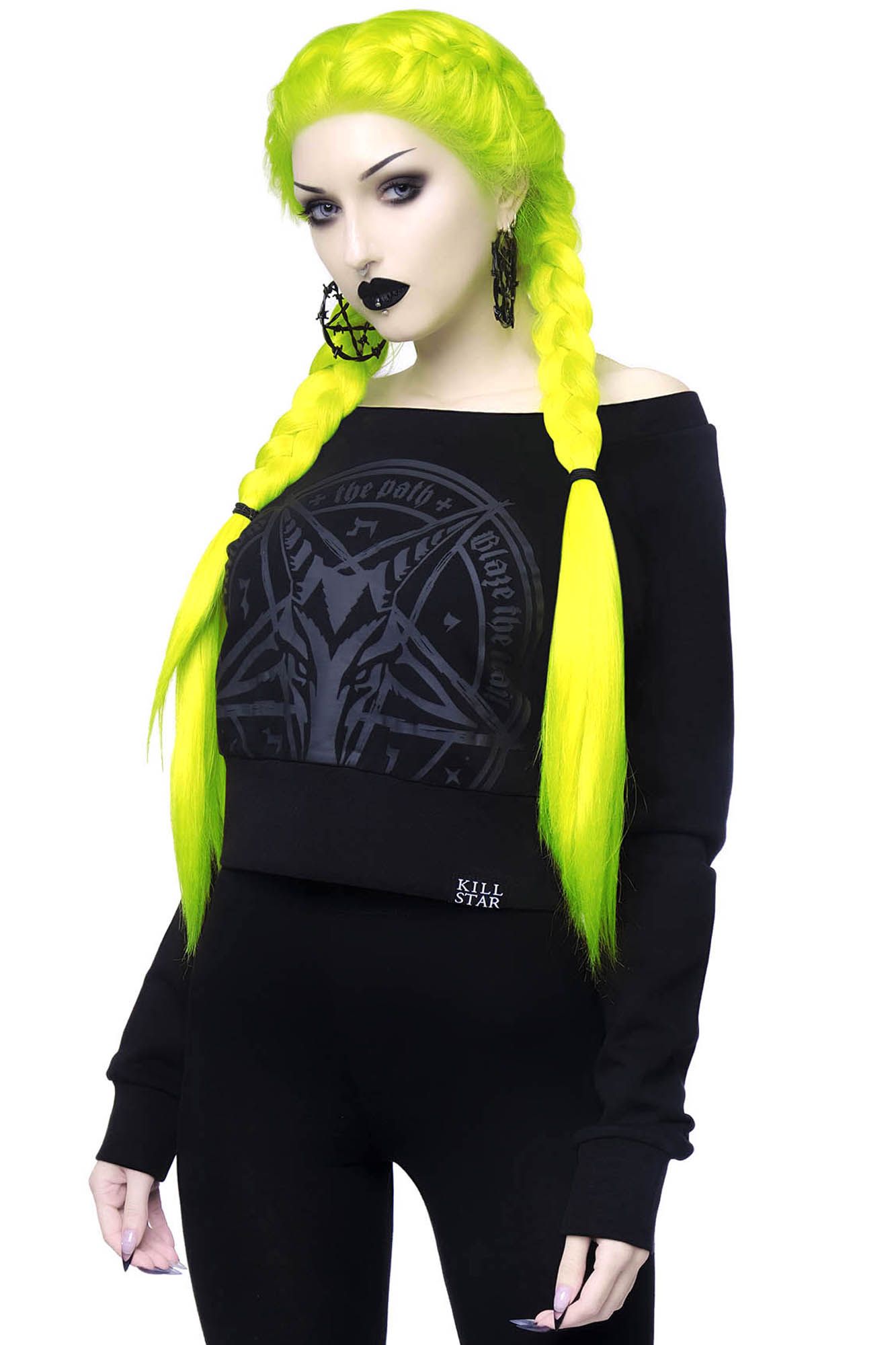 Trailblazer Crop Sweater sold by Killstar product image thumbnail 3