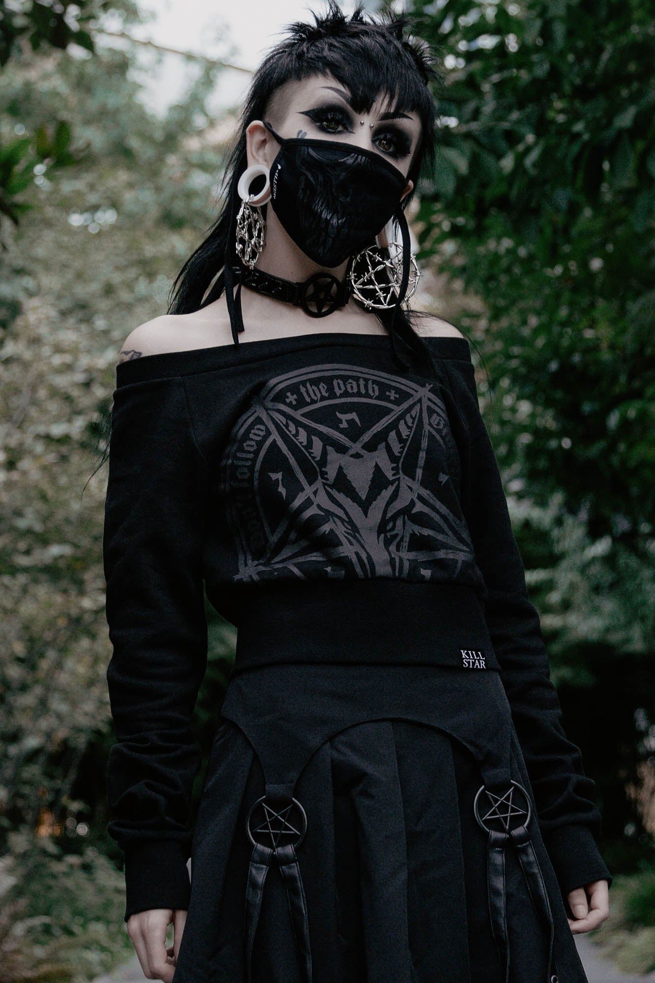 Trailblazer Crop Sweater sold by Killstar