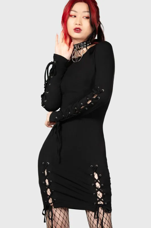 Rory Bodycon Dress Resurrect sold by Killstar