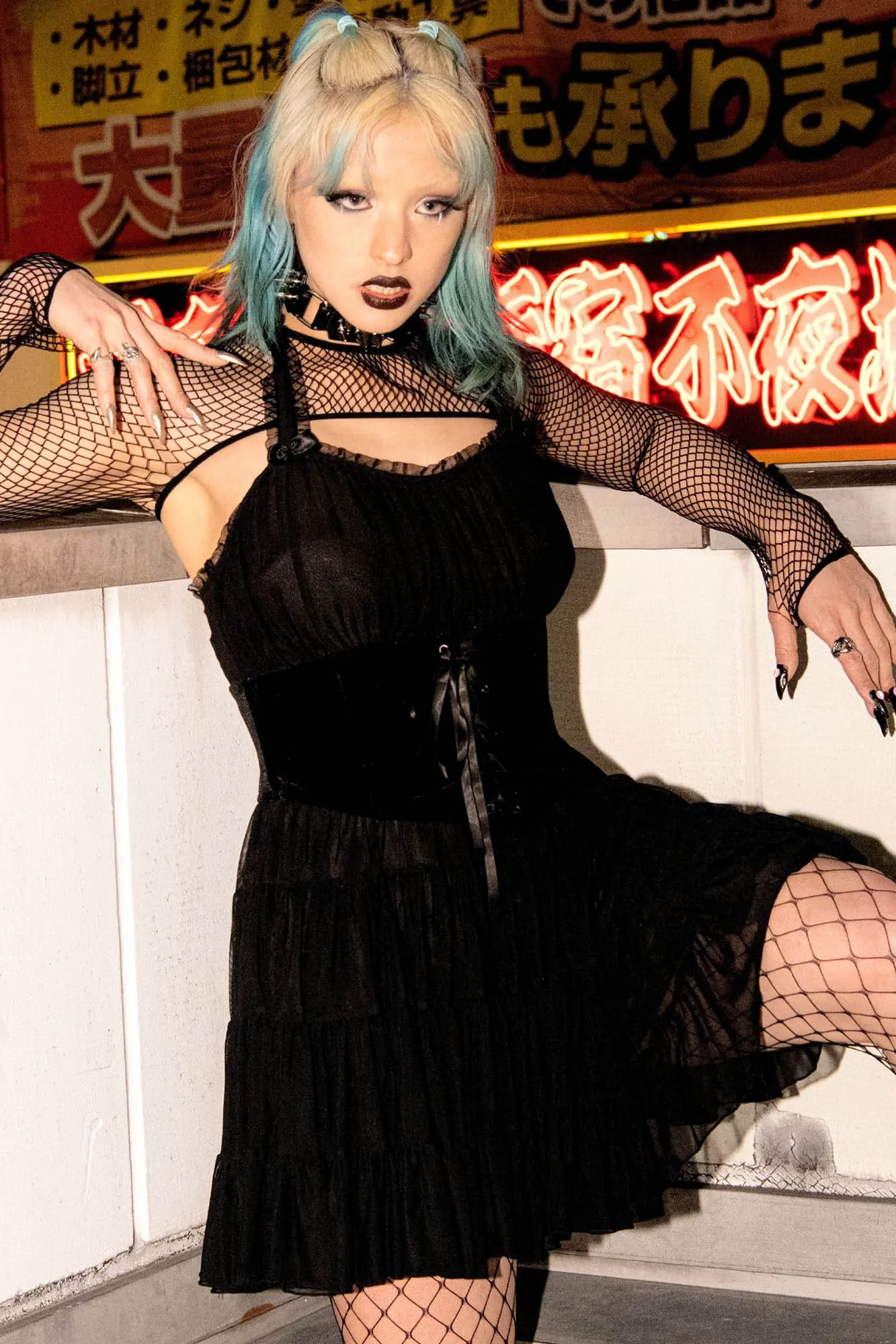 Skye Scraper Burlesque Dress - Resurrect sold by Killstar