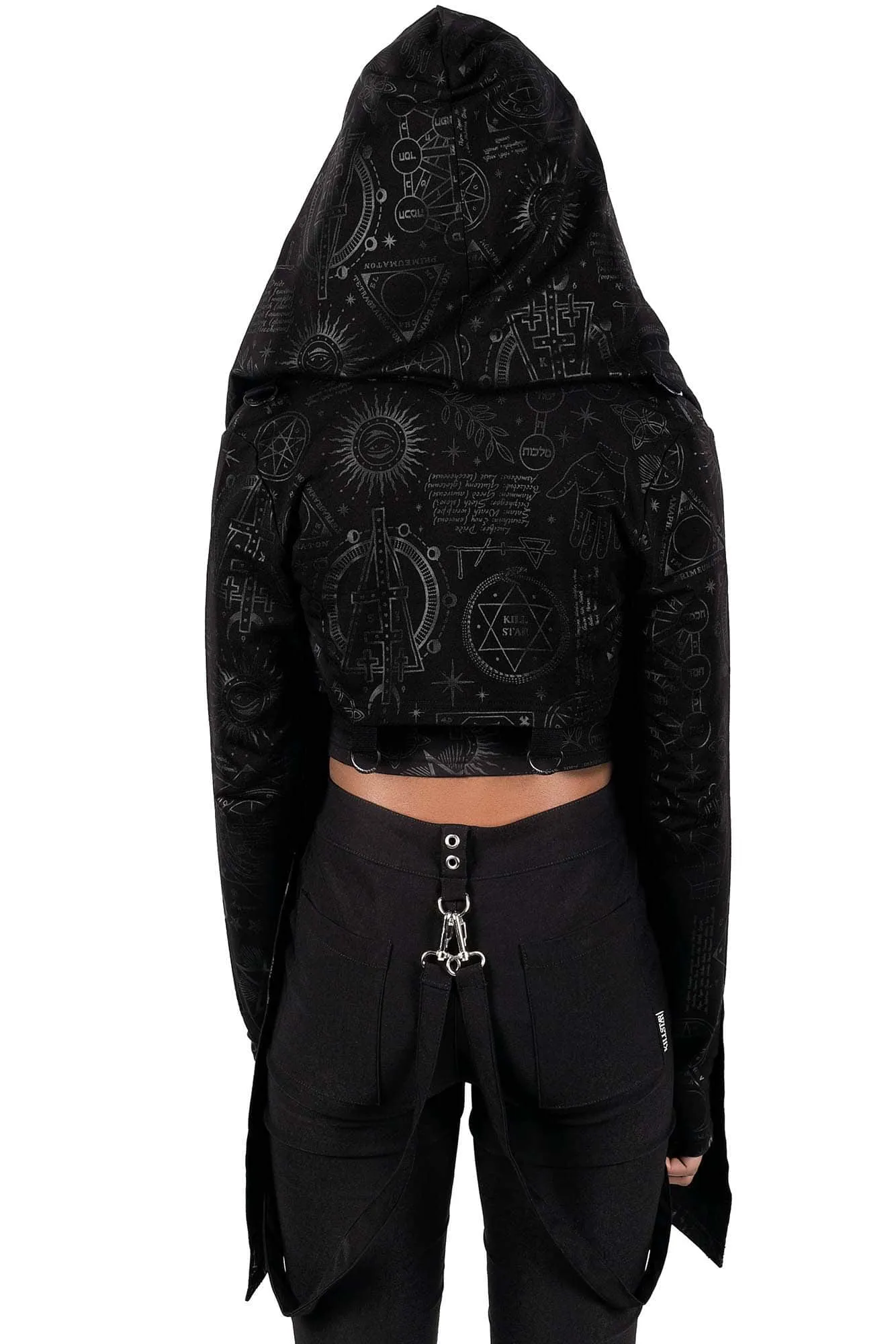 Unholy Sabbath Crop Hoodie sold by Killstar product image thumbnail 4