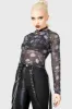 Carousel Long Sleeve Top sold by Killstar