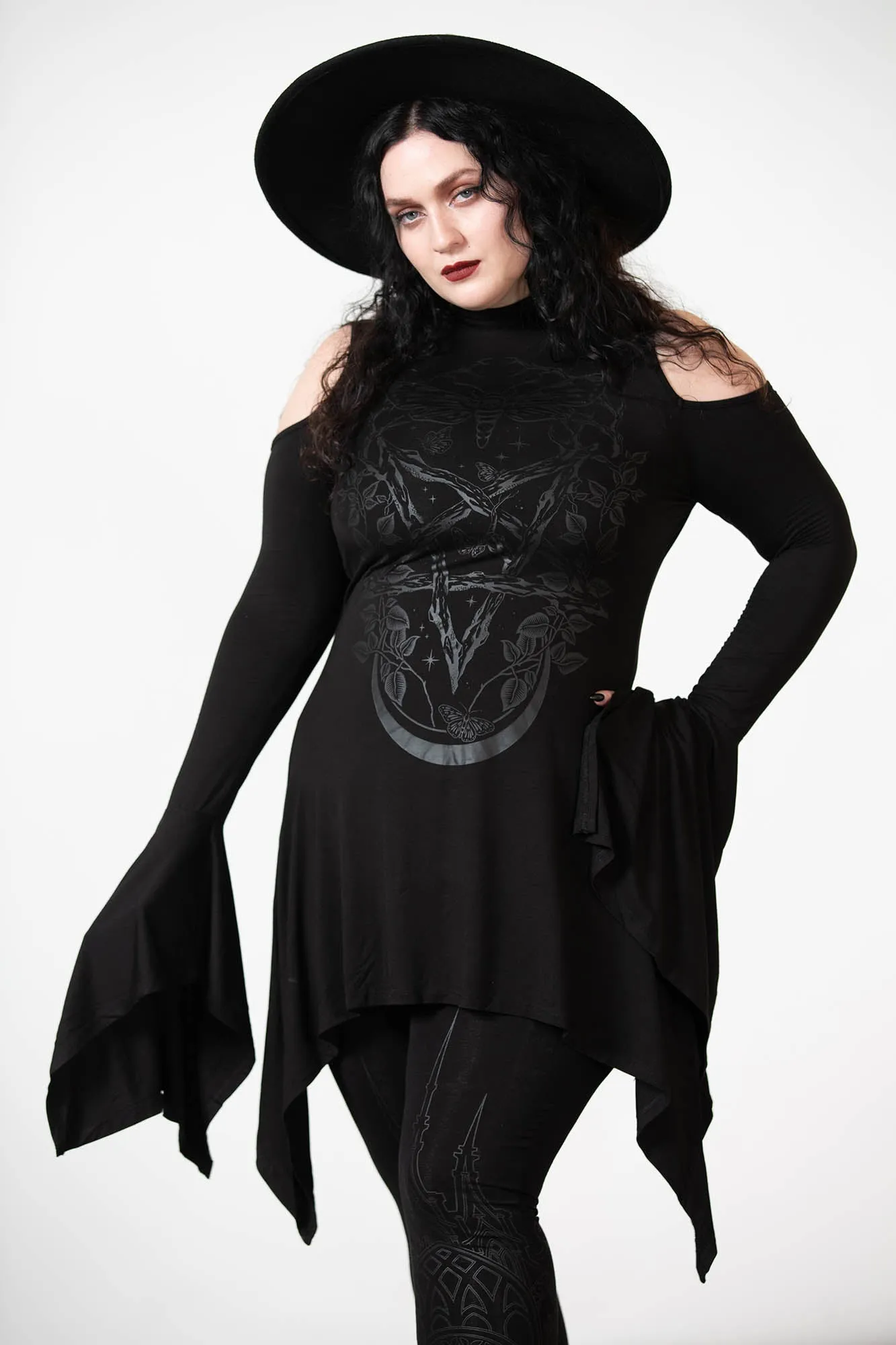 Kiss 'N' Spell Long Sleeve Top sold by Killstar