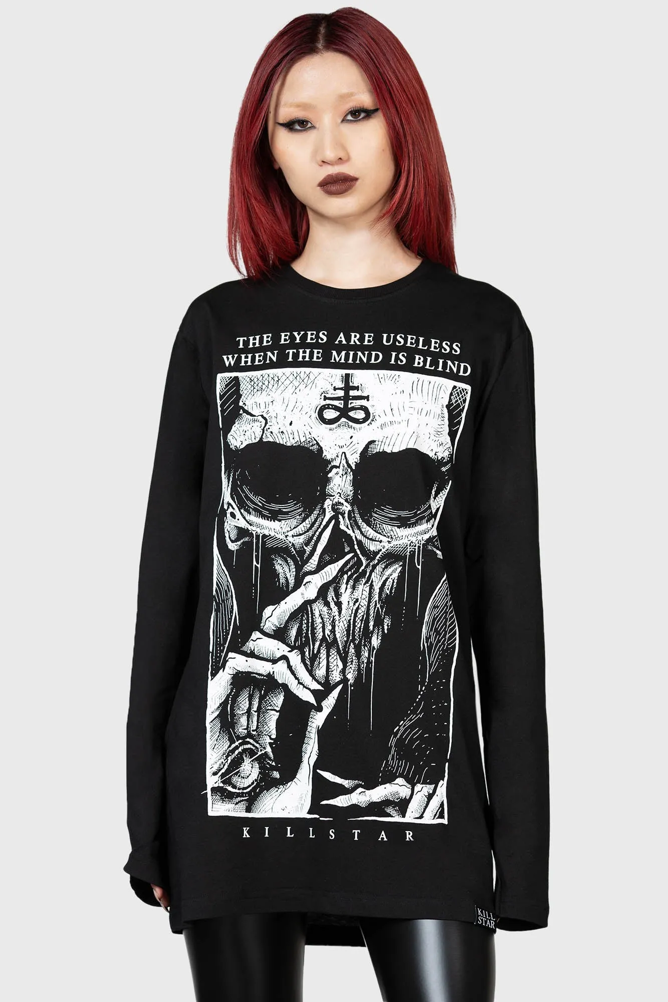 Blind Mind Long Sleeve Top sold by Killstar