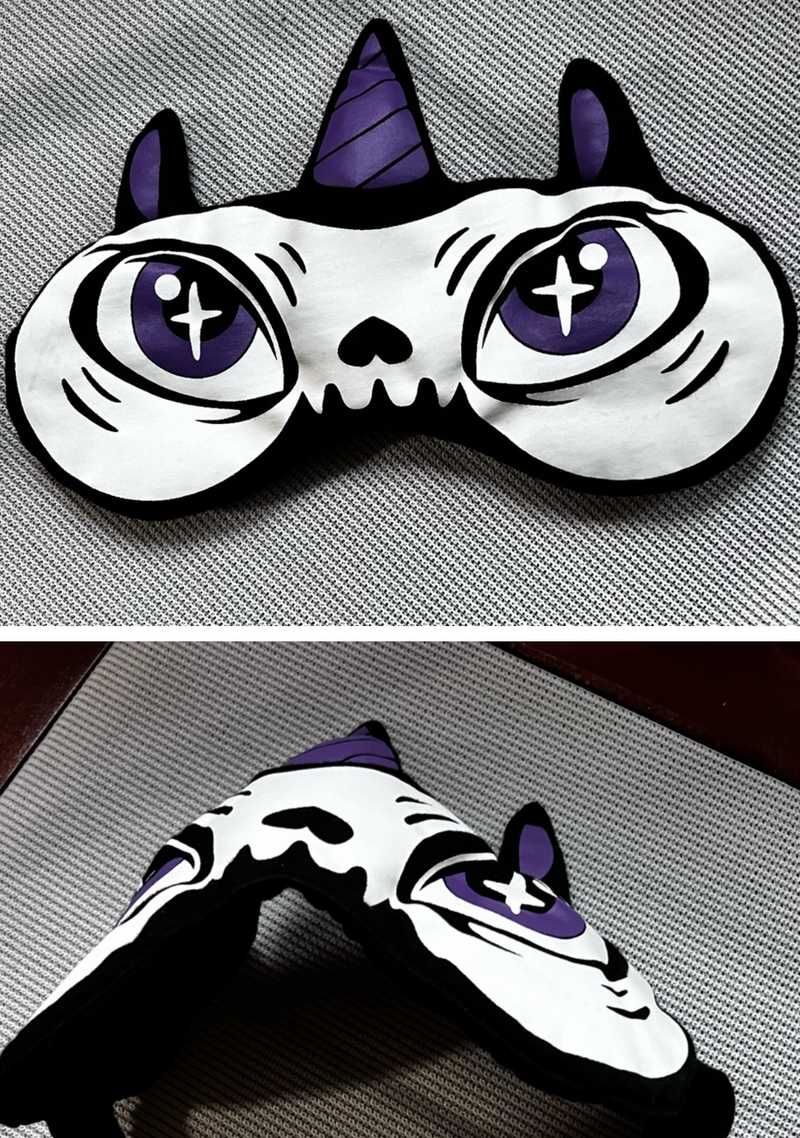 Unicorn Sleep Mask Resurrect sold by Killstar product image thumbnail 5