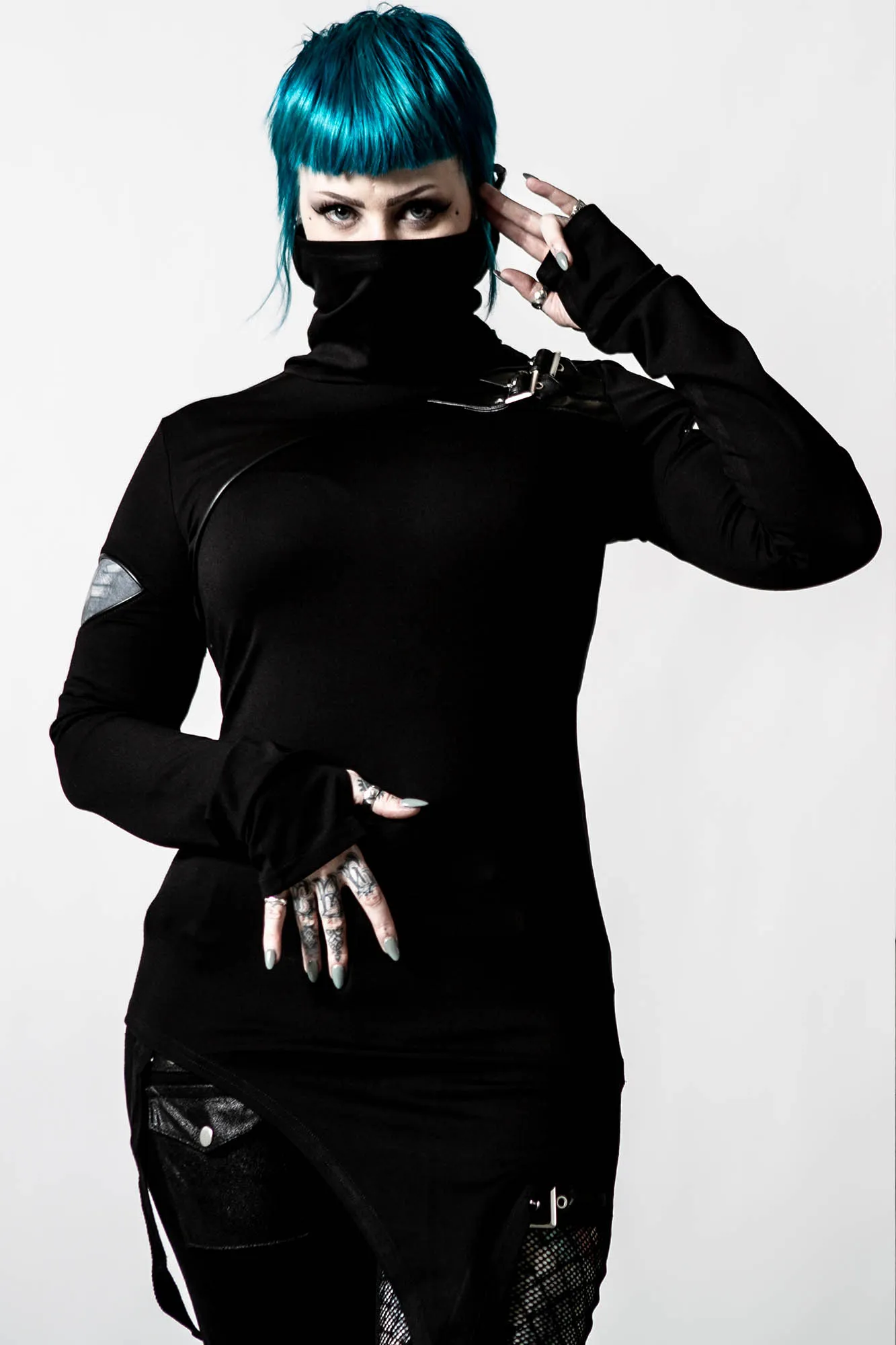 Arch Angelz Masked Top sold by Killstar product image thumbnail 4