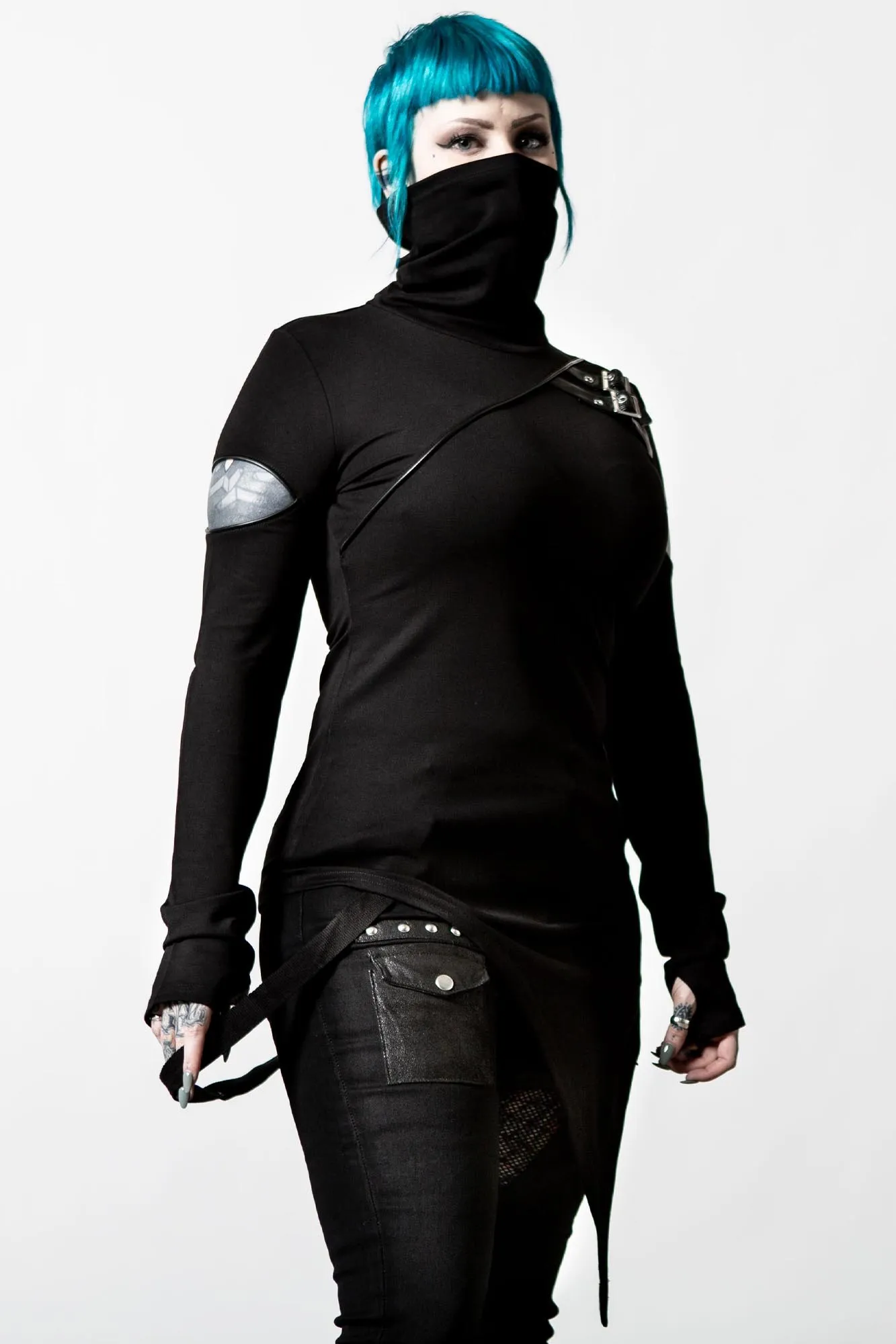 Arch Angelz Masked Top sold by Killstar
