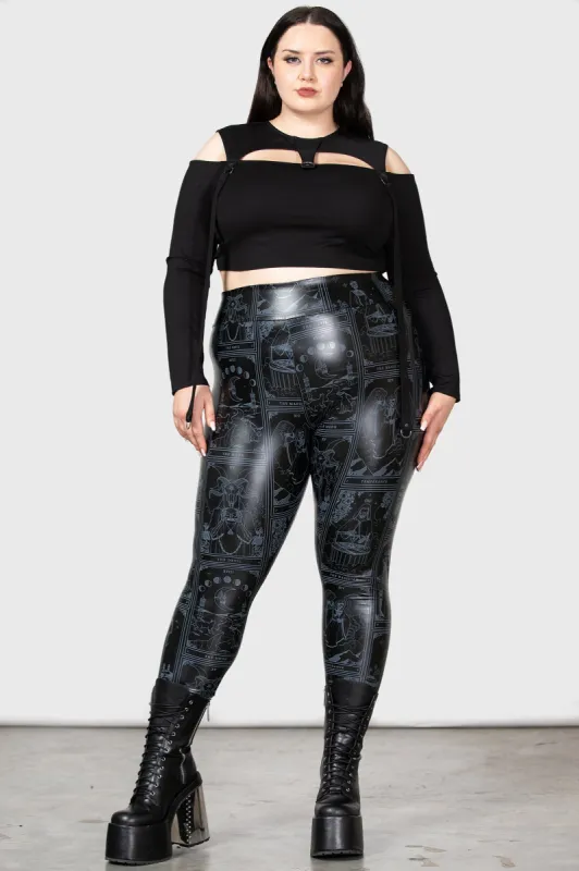 Tarot Leggings [PLUS] sold by Killstar