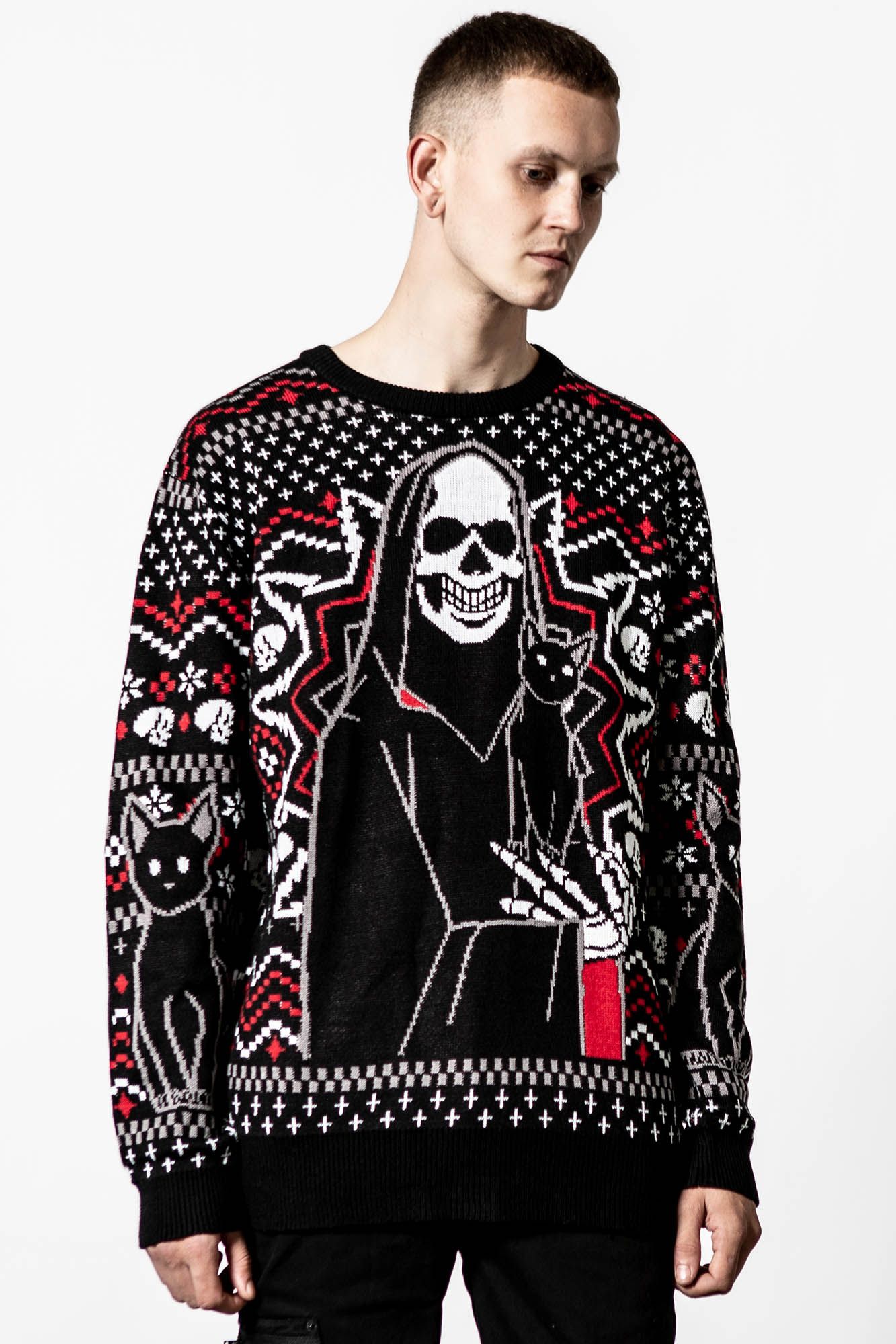 Catmas Knit Sweater sold by Killstar product image thumbnail 2