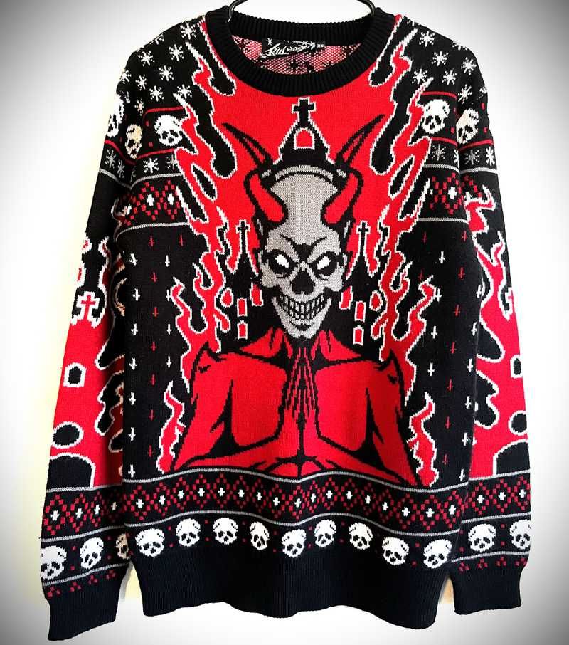 Festive Af Knit Sweater Resurrect sold by Killstar product image thumbnail 7