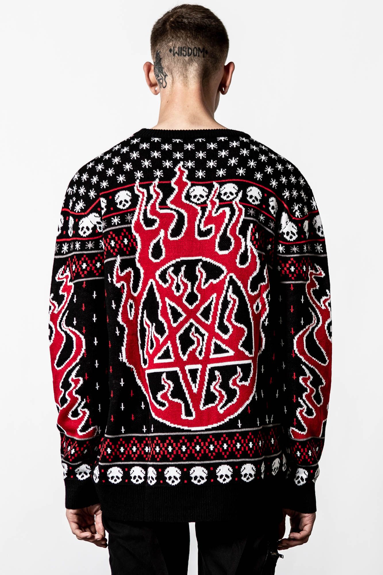 Festive Af Knit Sweater Resurrect sold by Killstar product image thumbnail 6