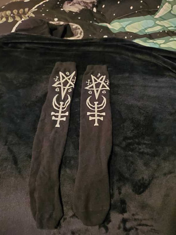 Sinstress Long Socks Resurrect sold by Killstar product image thumbnail 4