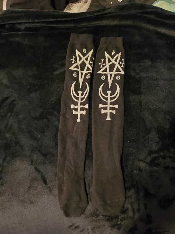 Sinstress Long Socks Resurrect sold by Killstar product image thumbnail 3