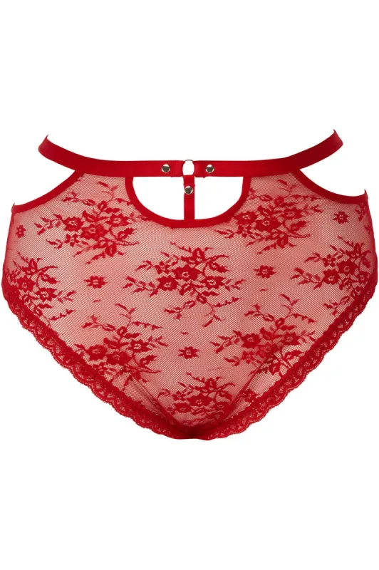 Sheer Evil Panty [SCARLET] [PLUS] sold by Killstar