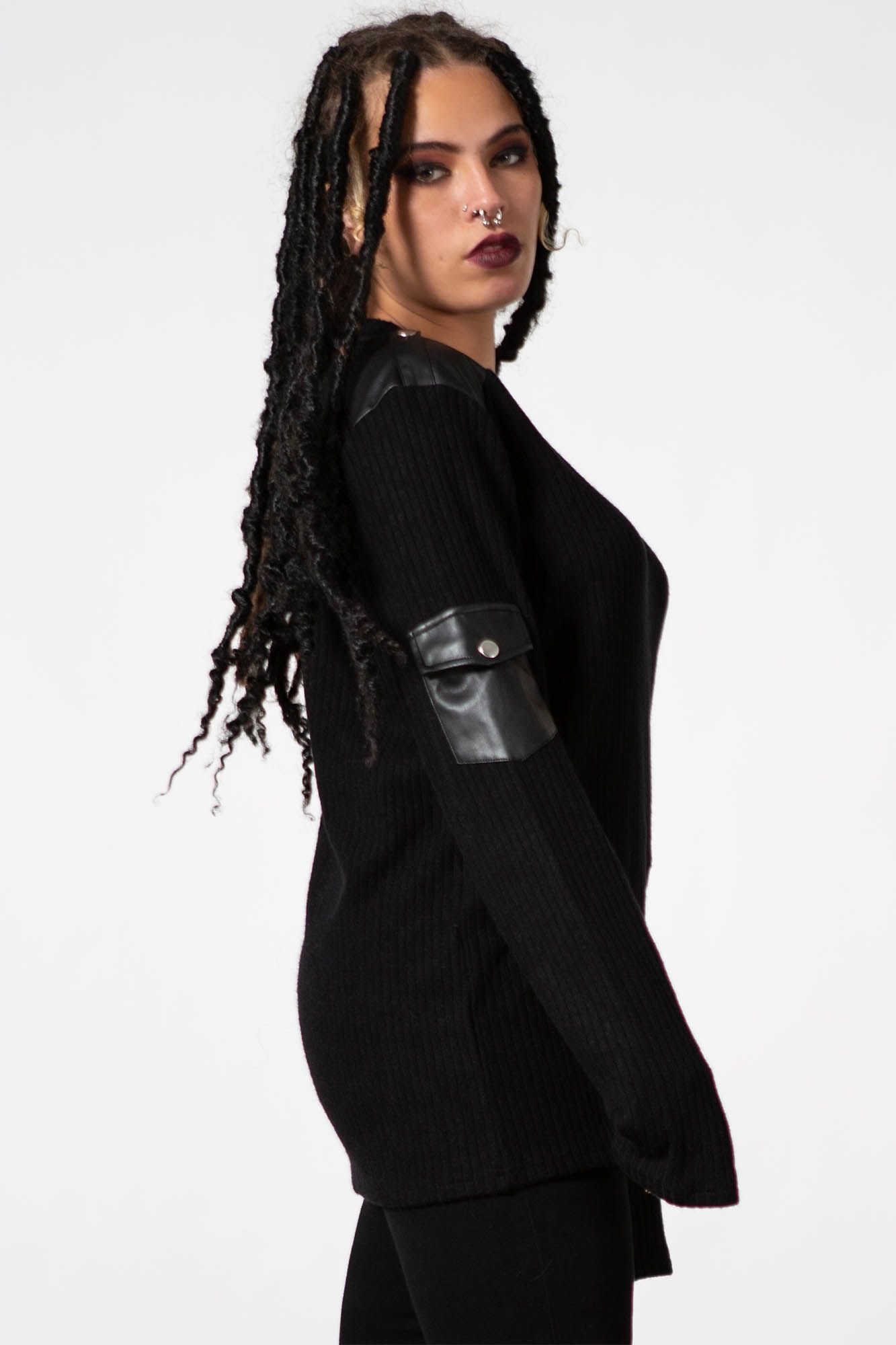 At Ease Long Sleeve Top Resurrect sold by Killstar product image thumbnail 3