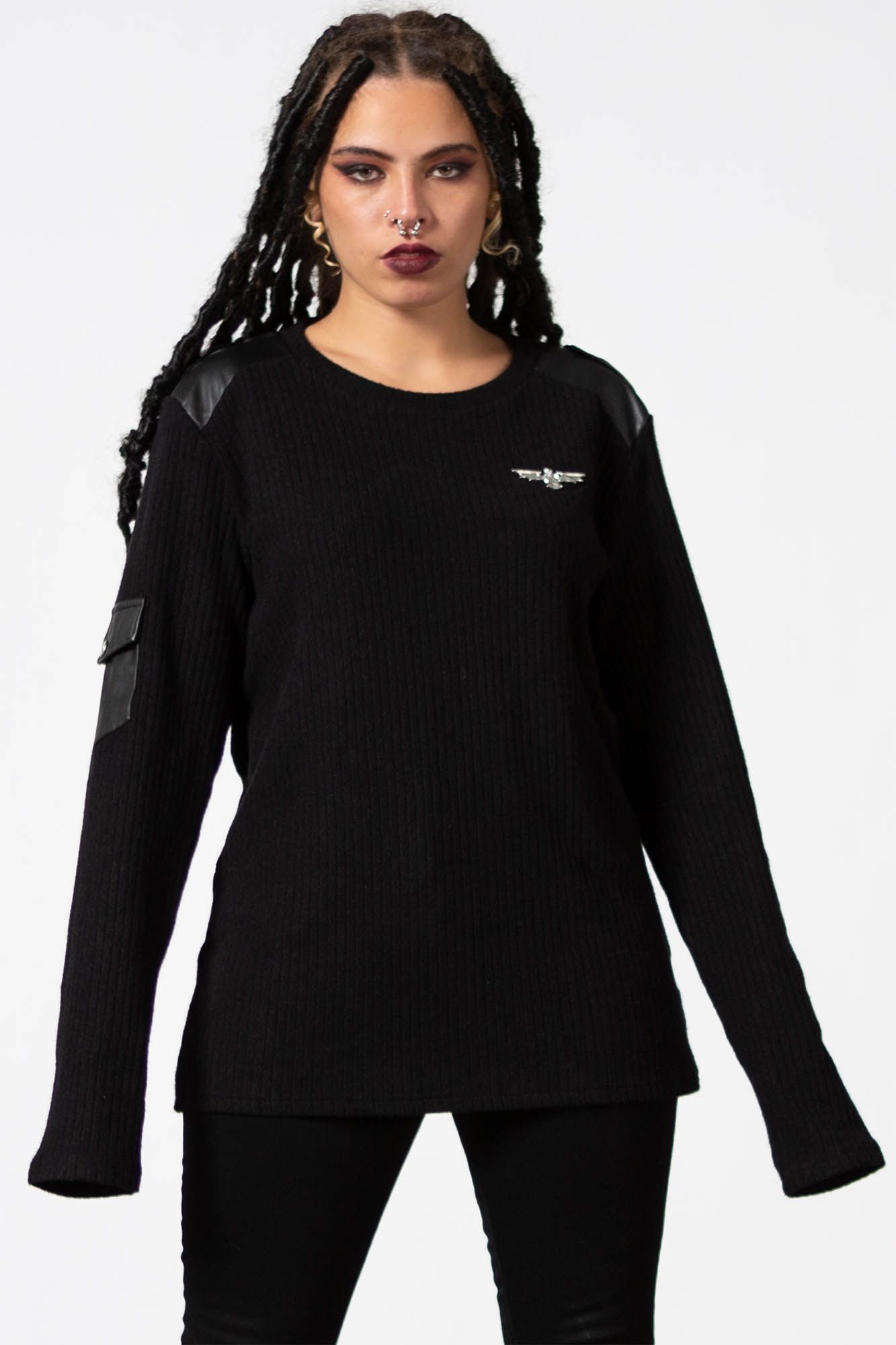 At Ease Long Sleeve Top Resurrect sold by Killstar