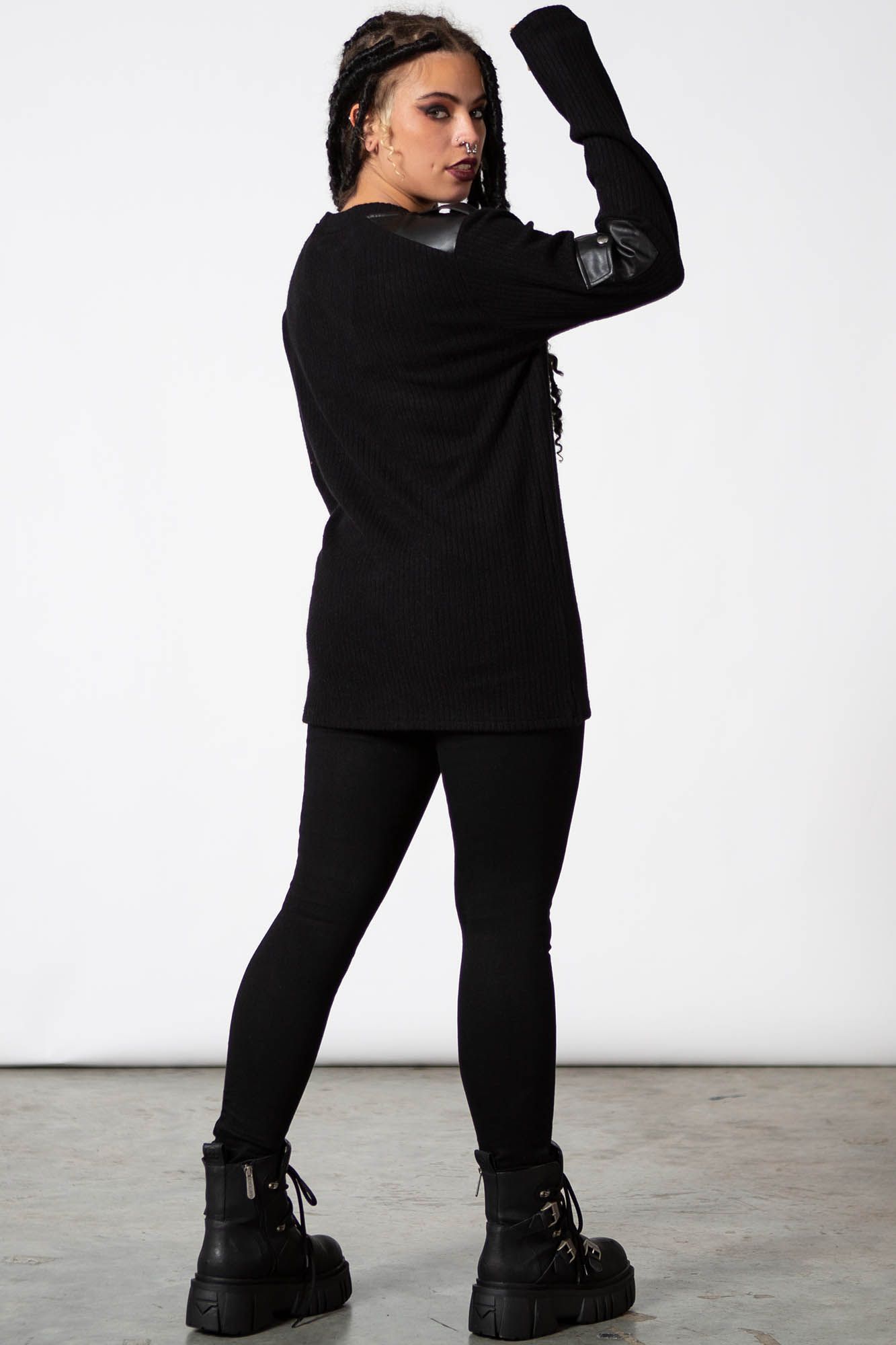 At Ease Long Sleeve Top Resurrect sold by Killstar product image thumbnail 5