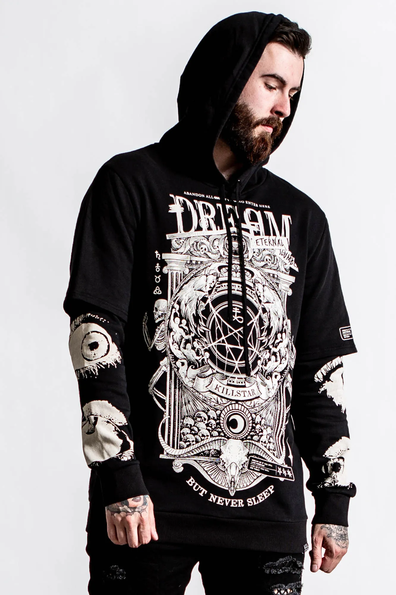 Insomnia Hooded Layer Top sold by Killstar product image thumbnail 4