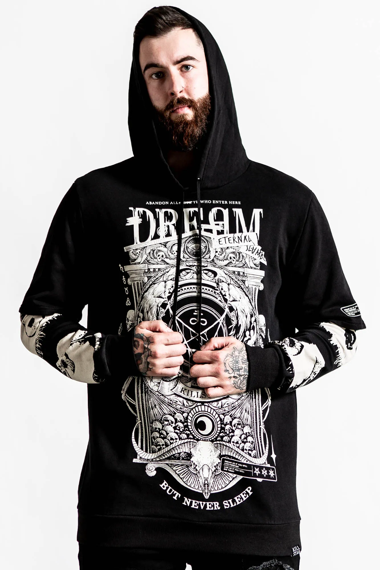 Insomnia Hooded Layer Top sold by Killstar