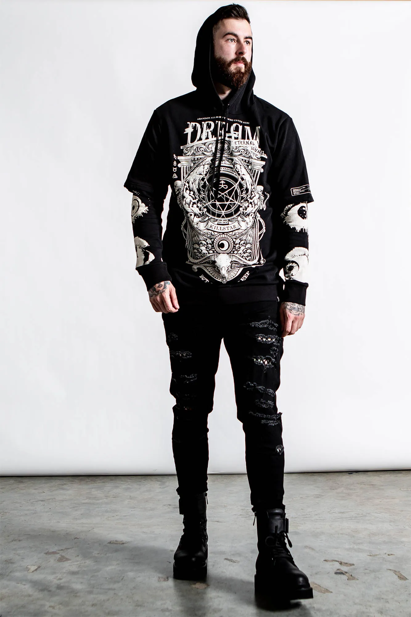 Insomnia Hooded Layer Top sold by Killstar product image thumbnail 3