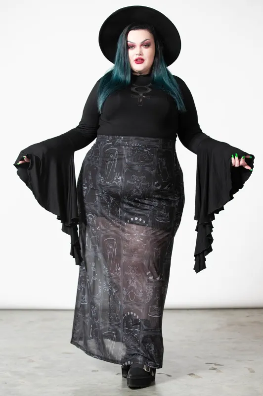 Chalise Maxi Skirt [PLUS] sold by Killstar
