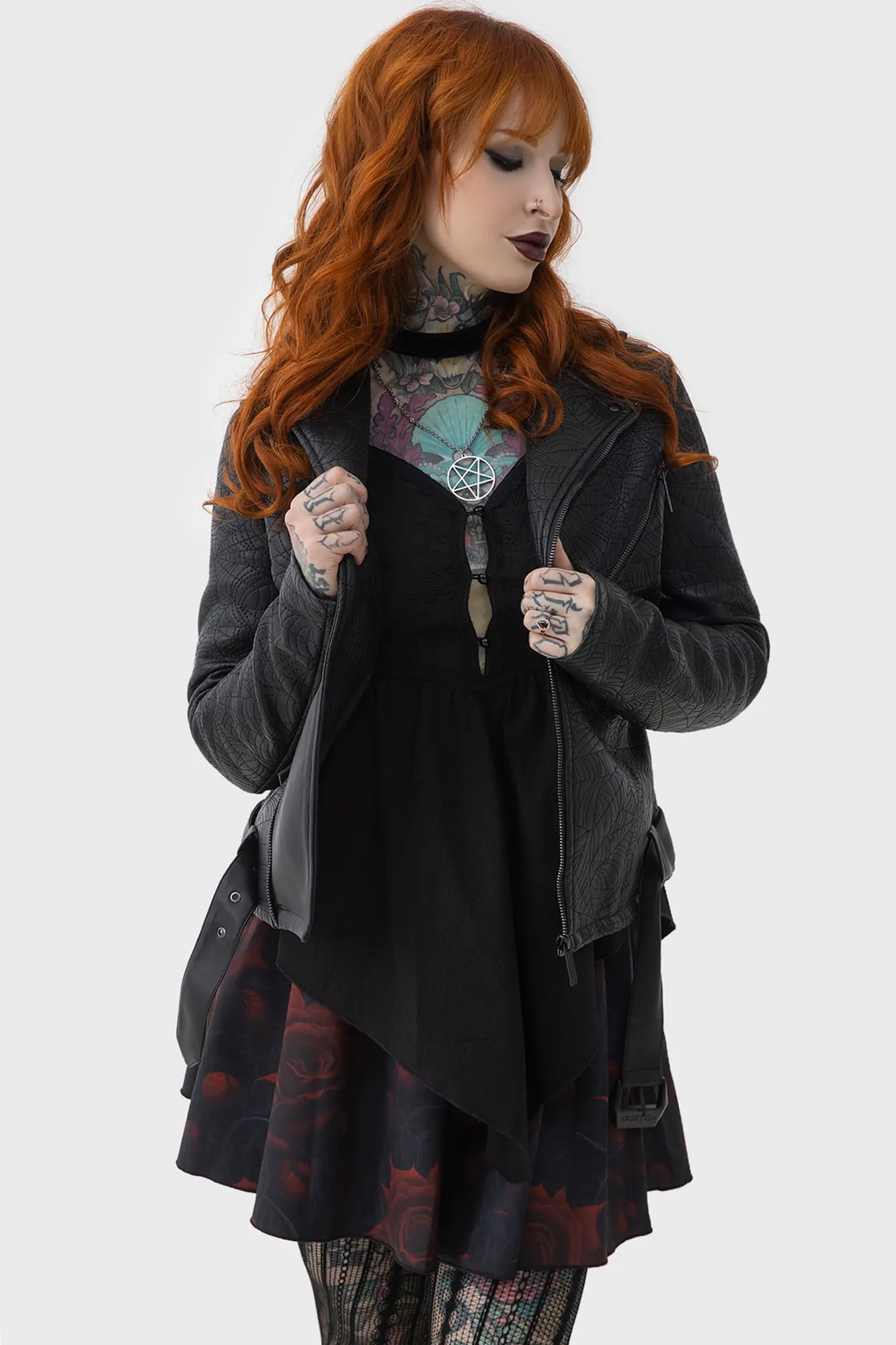 Killstar Spideration Biker Jacket | Parallel