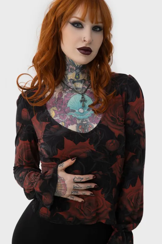 Blood Rose Top sold by Killstar