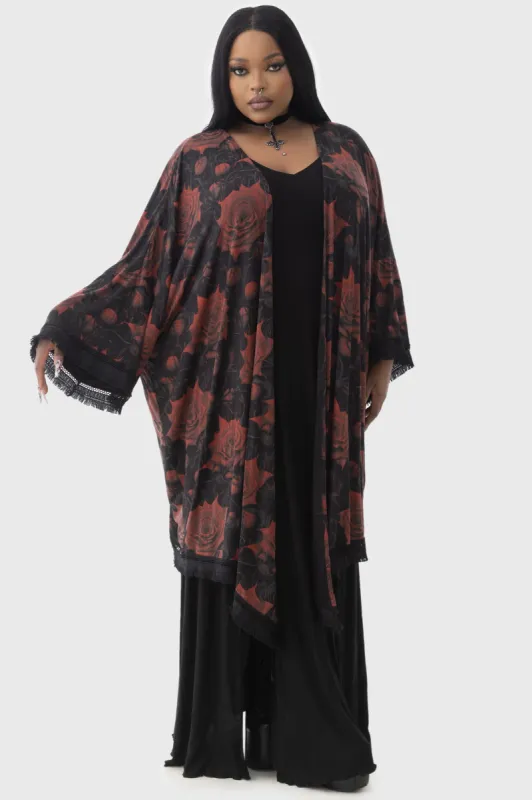 Blood Rose Kimono [PLUS] sold by Killstar