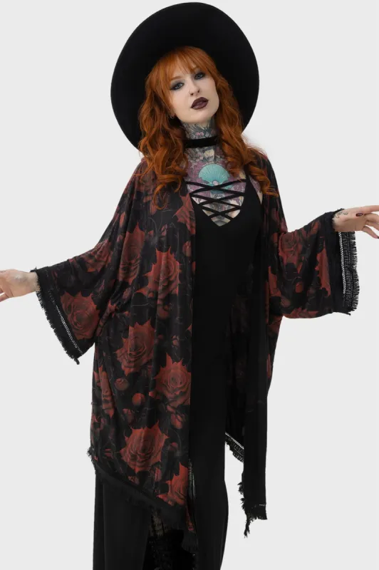 Blood Rose Kimono sold by Killstar
