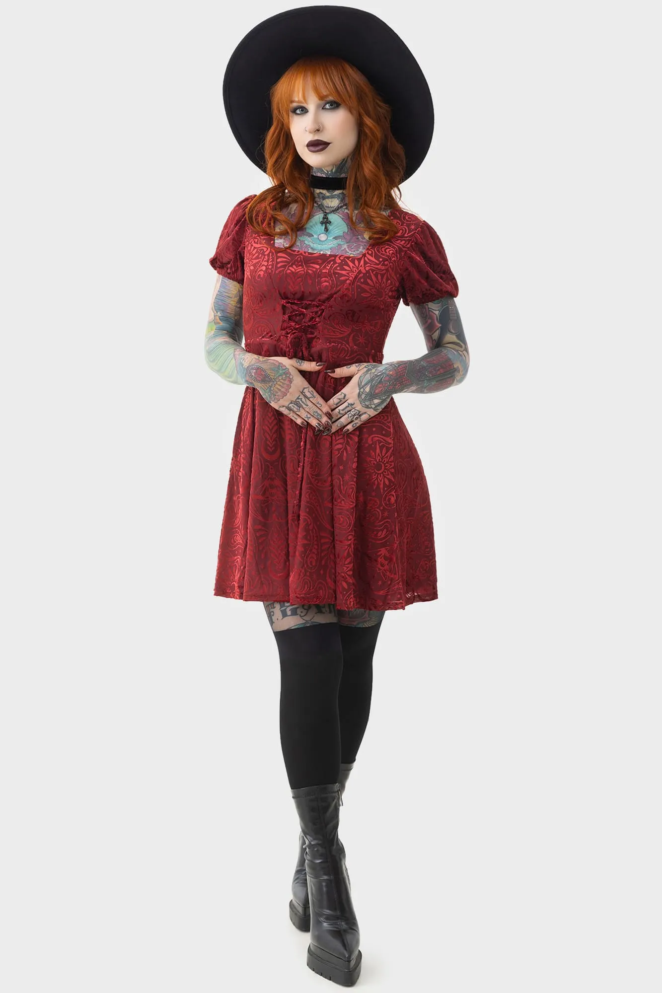 Lepidoptera Skater Dress sold by Killstar product image thumbnail 5