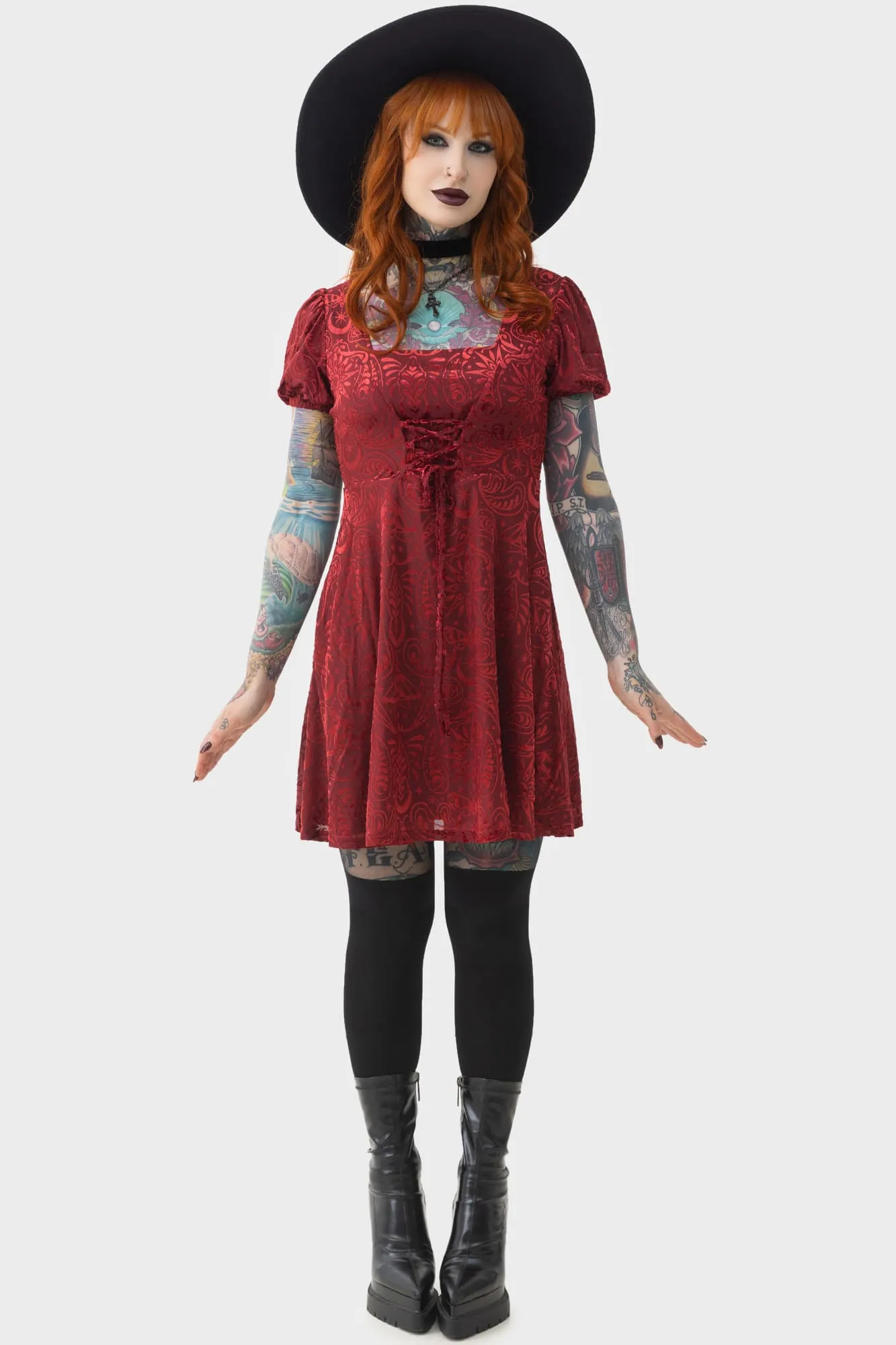 Lepidoptera Skater Dress sold by Killstar product image thumbnail 3
