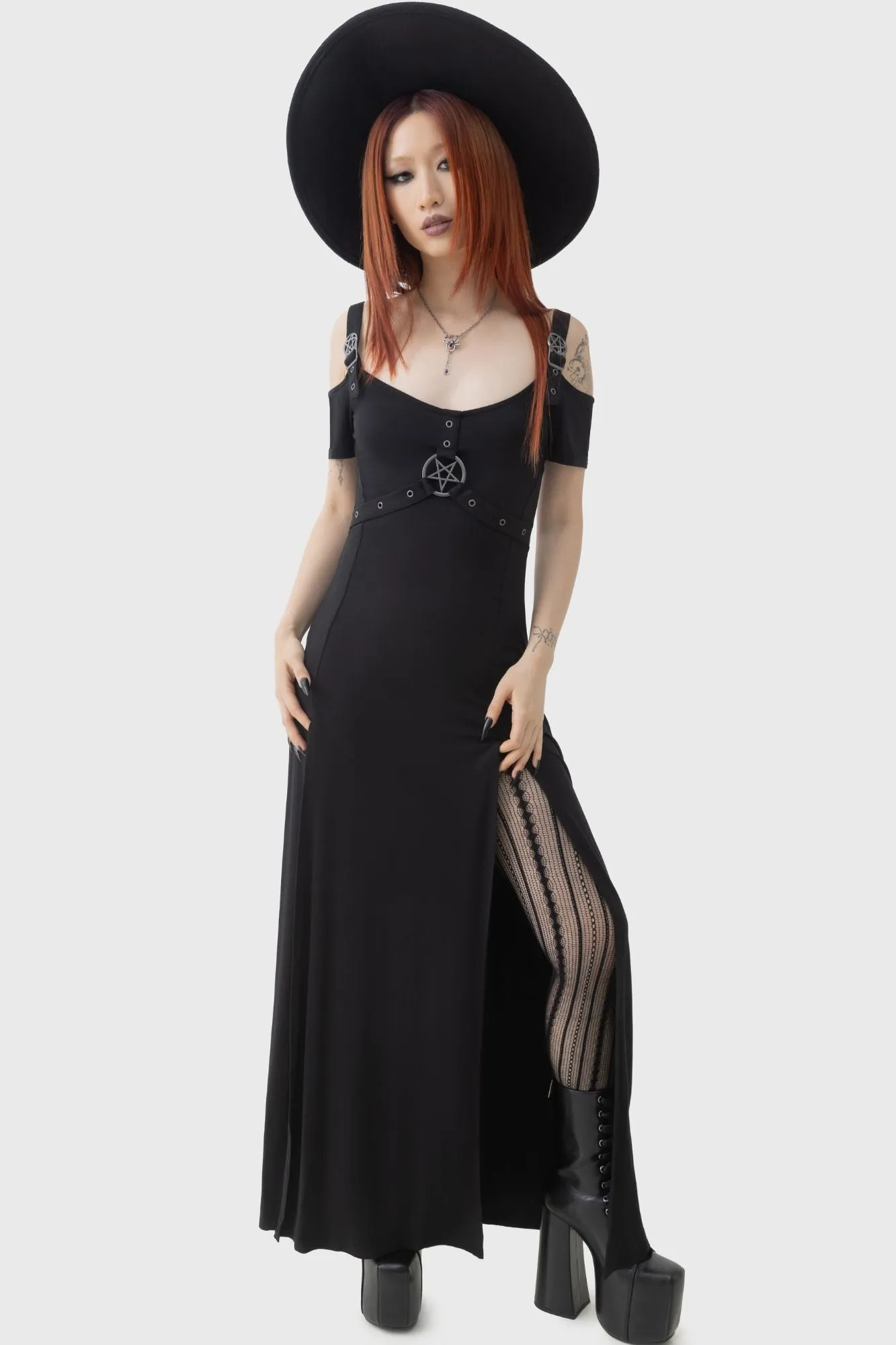 Serenova Maxi Dress sold by Killstar product image thumbnail 2