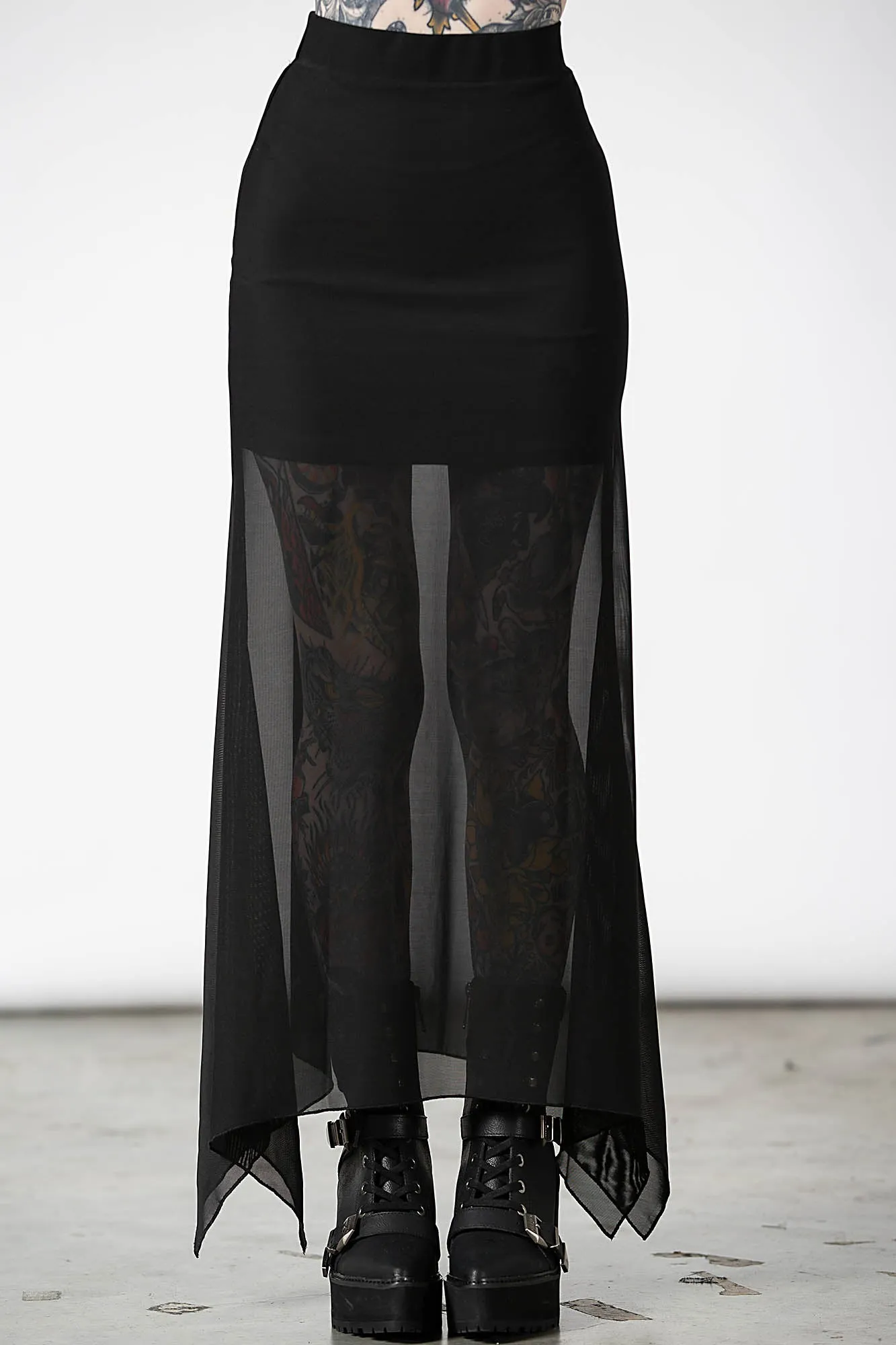 Death Star Maxi Skirt - Resurrect sold by Killstar product image thumbnail 3
