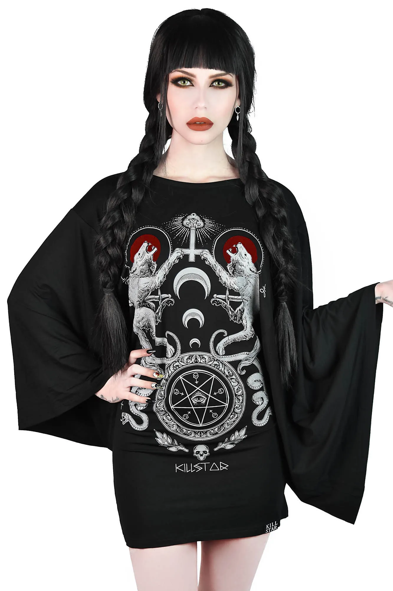 Varg Kimono Tunic - Resurrect sold by Killstar product image thumbnail 2