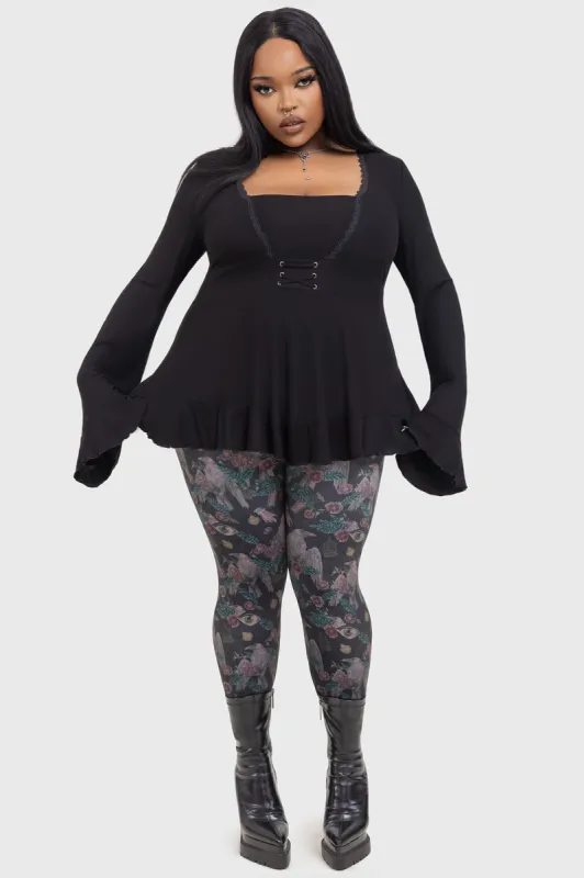Corax Leggings [PLUS] sold by Killstar