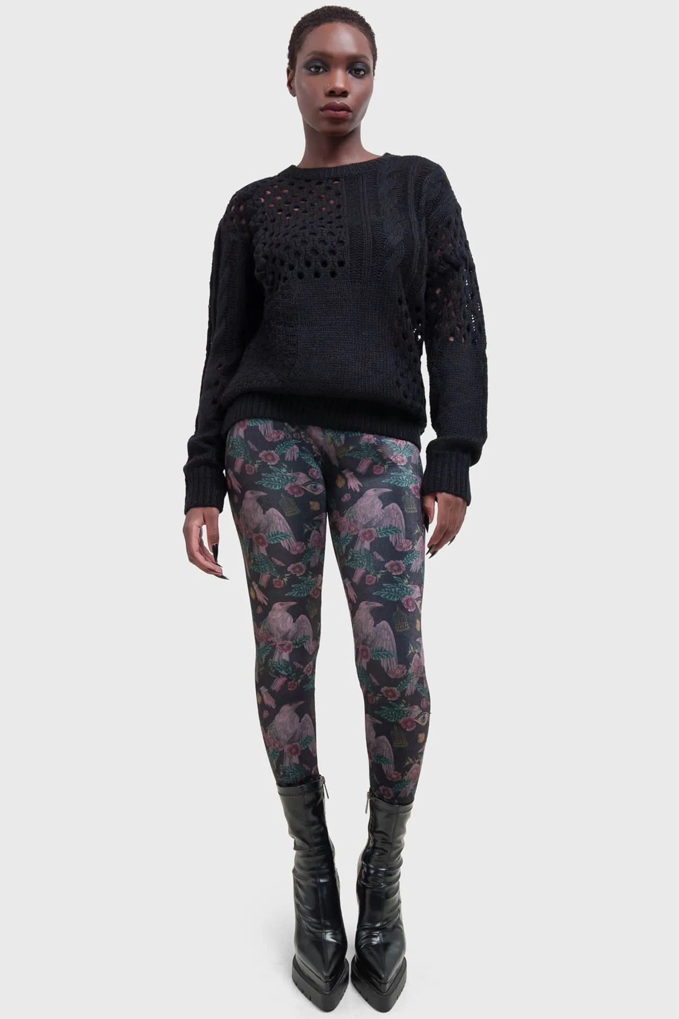 Corax Leggings sold by Killstar product image thumbnail 3