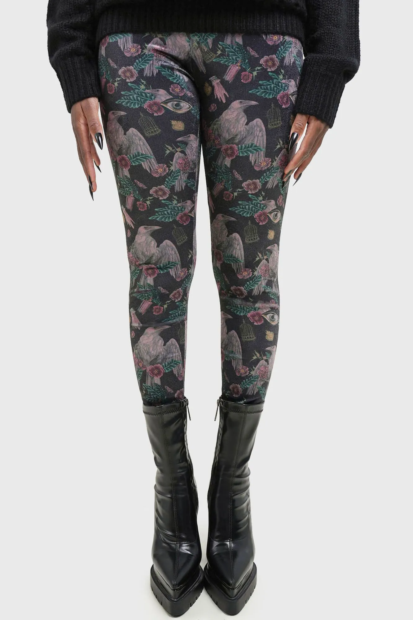 Corax Leggings sold by Killstar product image thumbnail 4