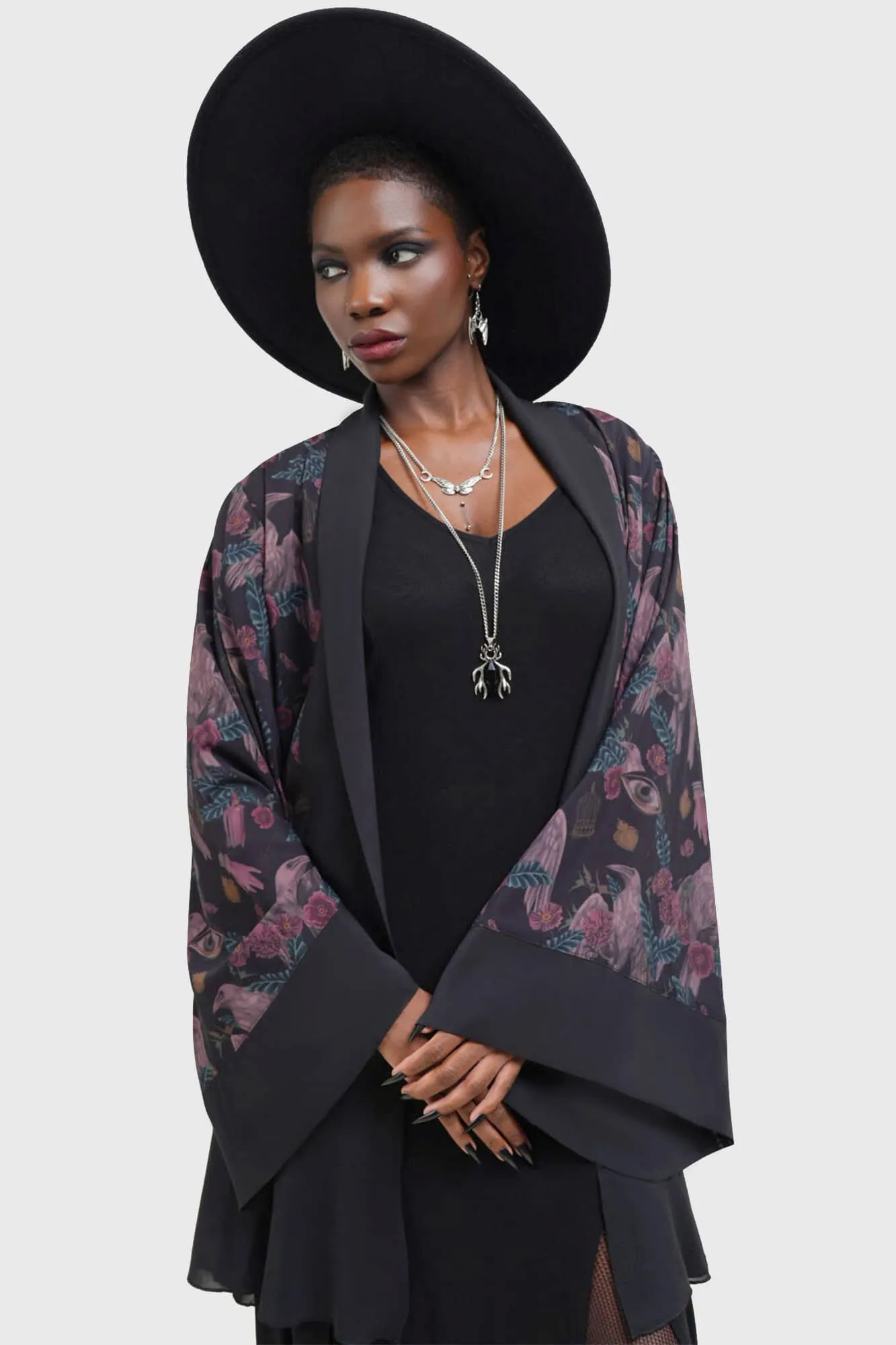 Corax Kimono sold by Killstar product image thumbnail 2