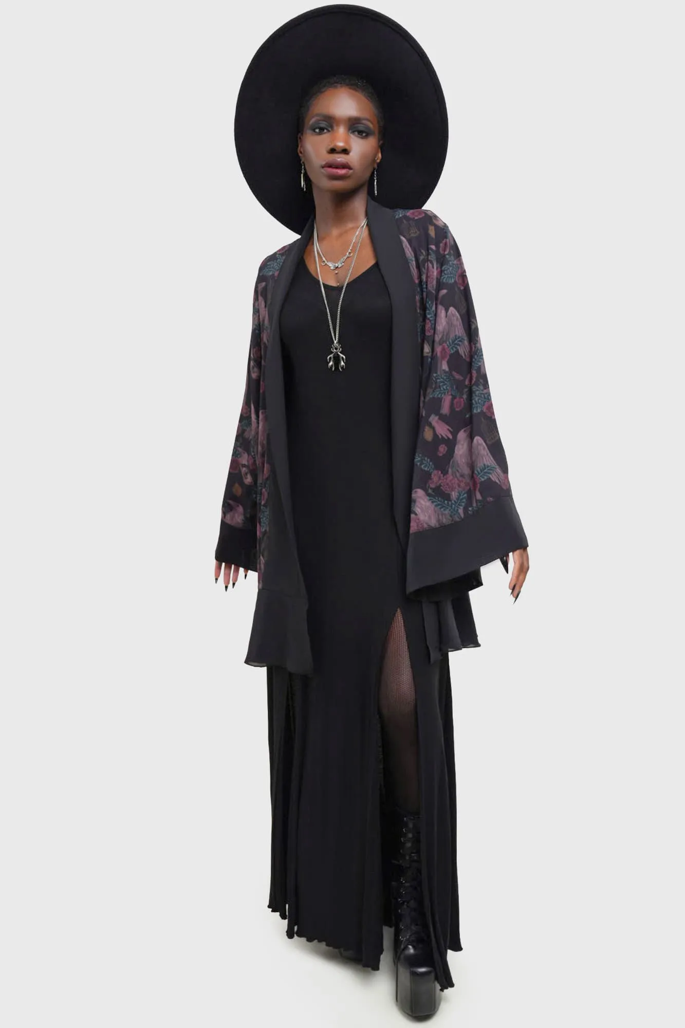 Corax Kimono sold by Killstar product image thumbnail 3