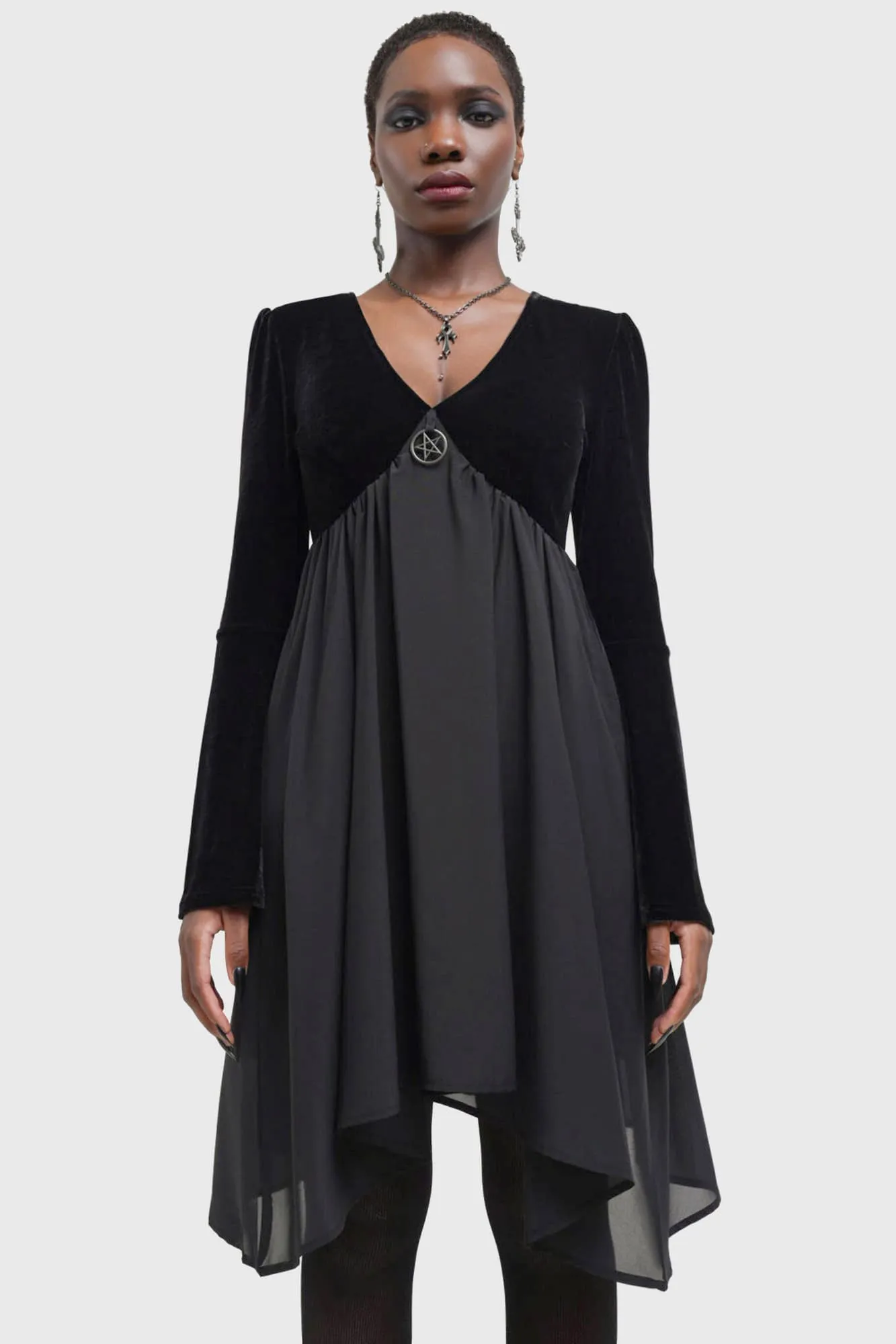 Nyctogrim Dress sold by Killstar product image thumbnail 3