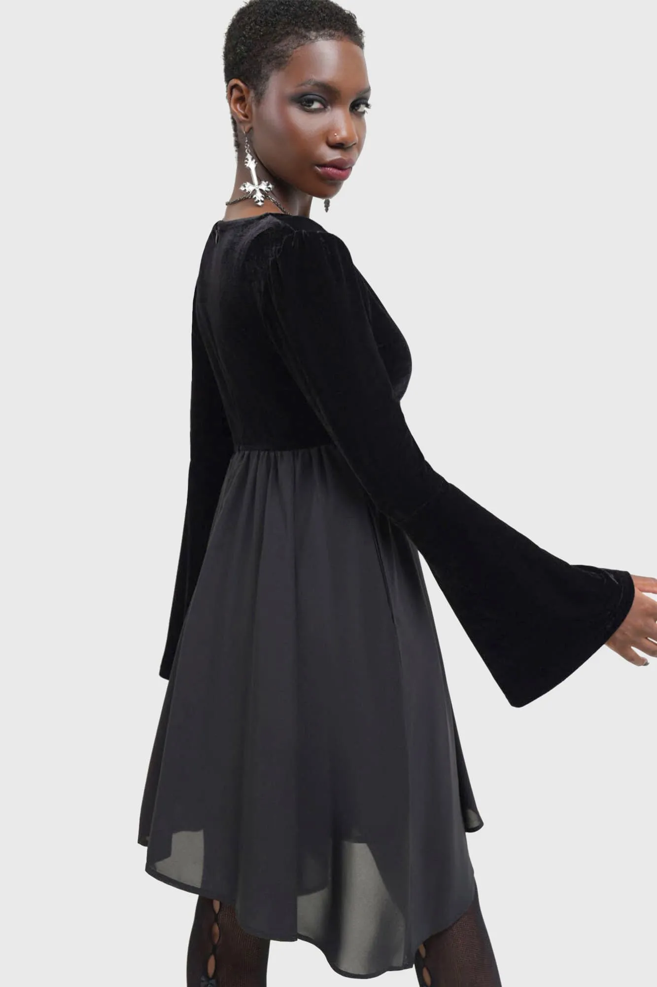 Nyctogrim Dress sold by Killstar product image thumbnail 4