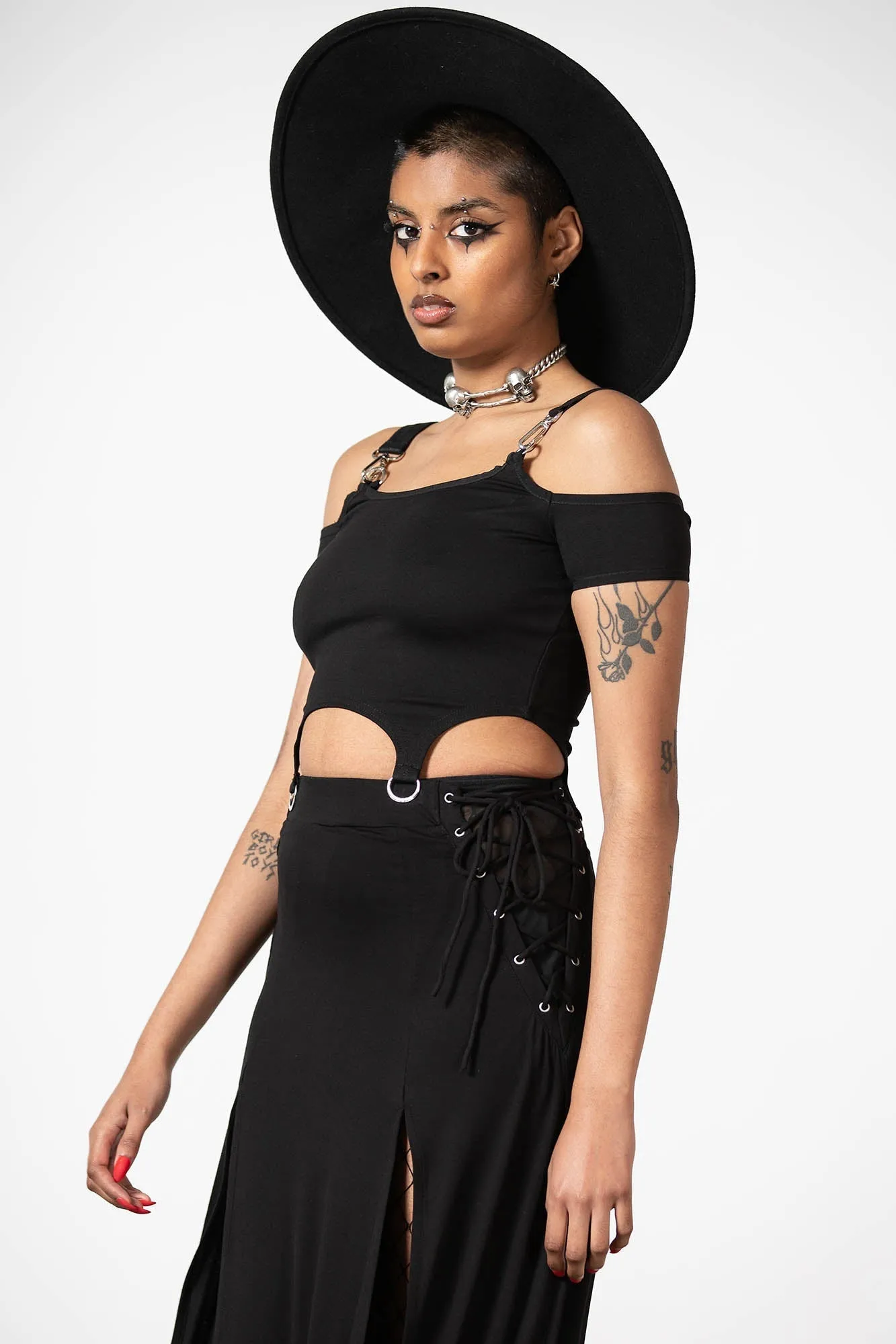 Hurricane Crop Top - Resurrect sold by Killstar product image thumbnail 3