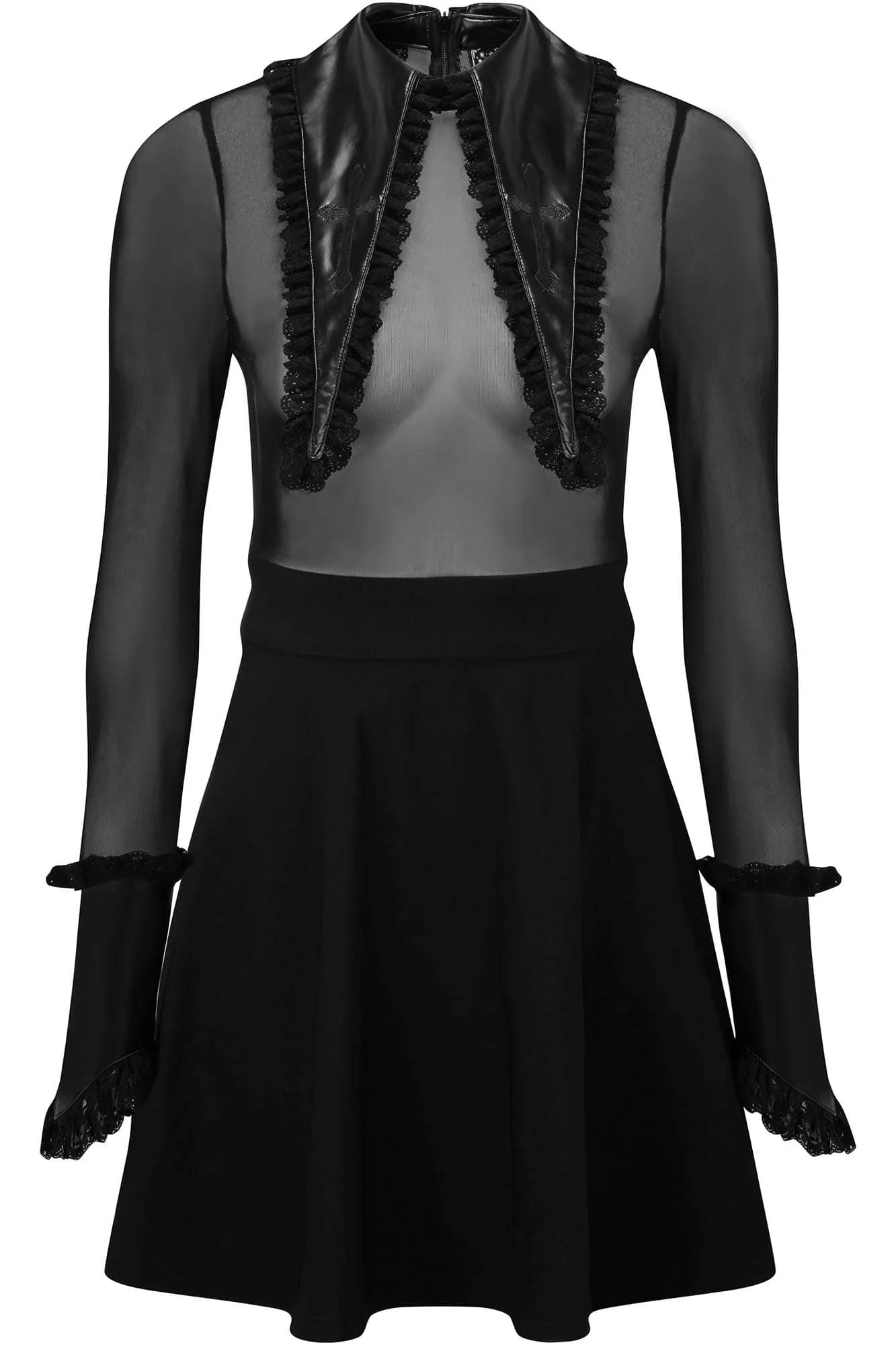 Cemetery Drive Mesh Dress - Resurrect sold by Killstar product image thumbnail 5