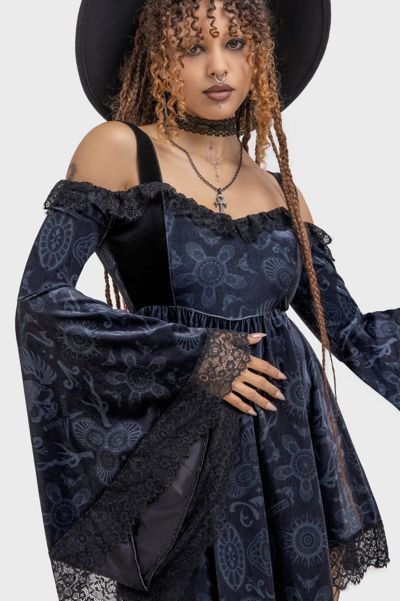 Temptation Bardot Dress sold by Killstar product image thumbnail 5